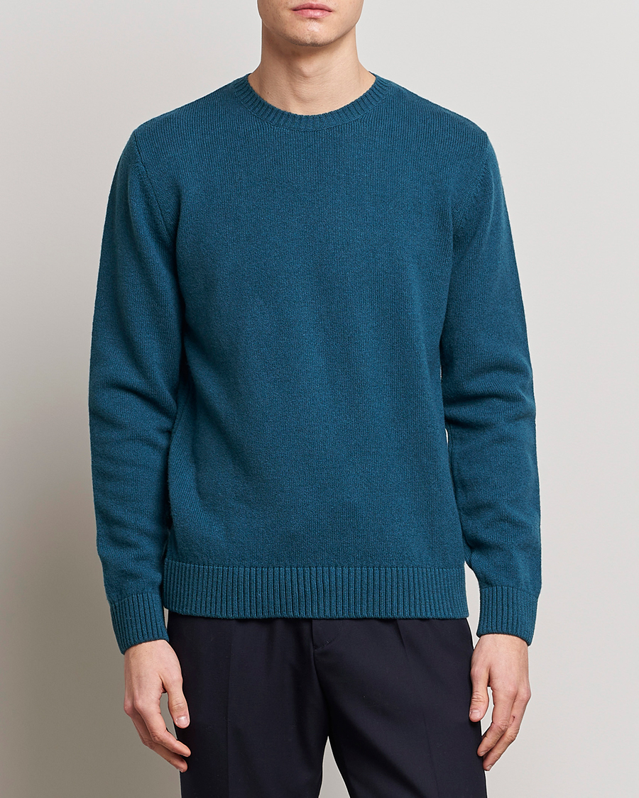 Hombres | Ropa | Colorful Standard | Classic Merino Wool Crew Neck Ocean Green
