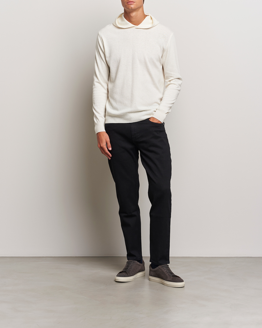 Hombres | Jerséis y prendas de punto | Oscar Jacobson | Pascal Wool/Cashmere Hoodie Creme