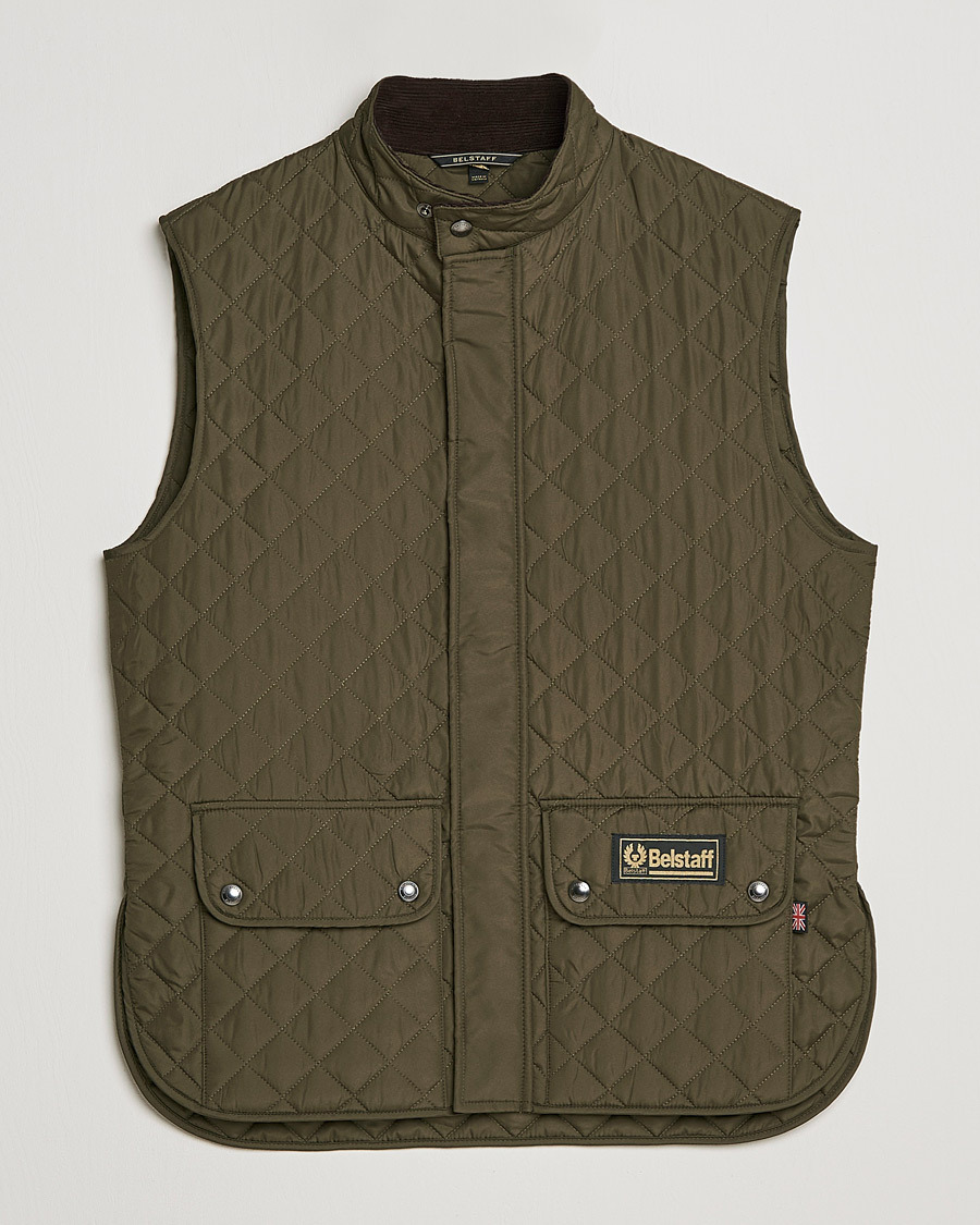 Hombres | Chalecos | Belstaff | Waistcoat Quilted Faded Olive