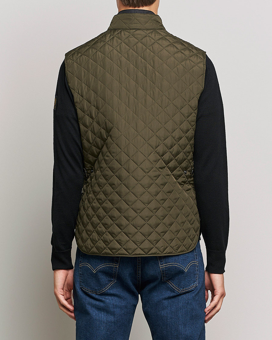 Hombres | Chalecos | Belstaff | Waistcoat Quilted Faded Olive