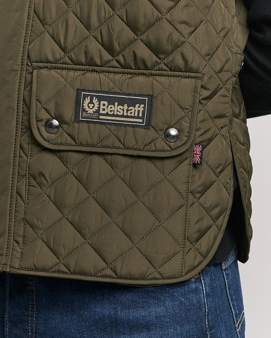 Hombres | Chalecos | Belstaff | Waistcoat Quilted Faded Olive