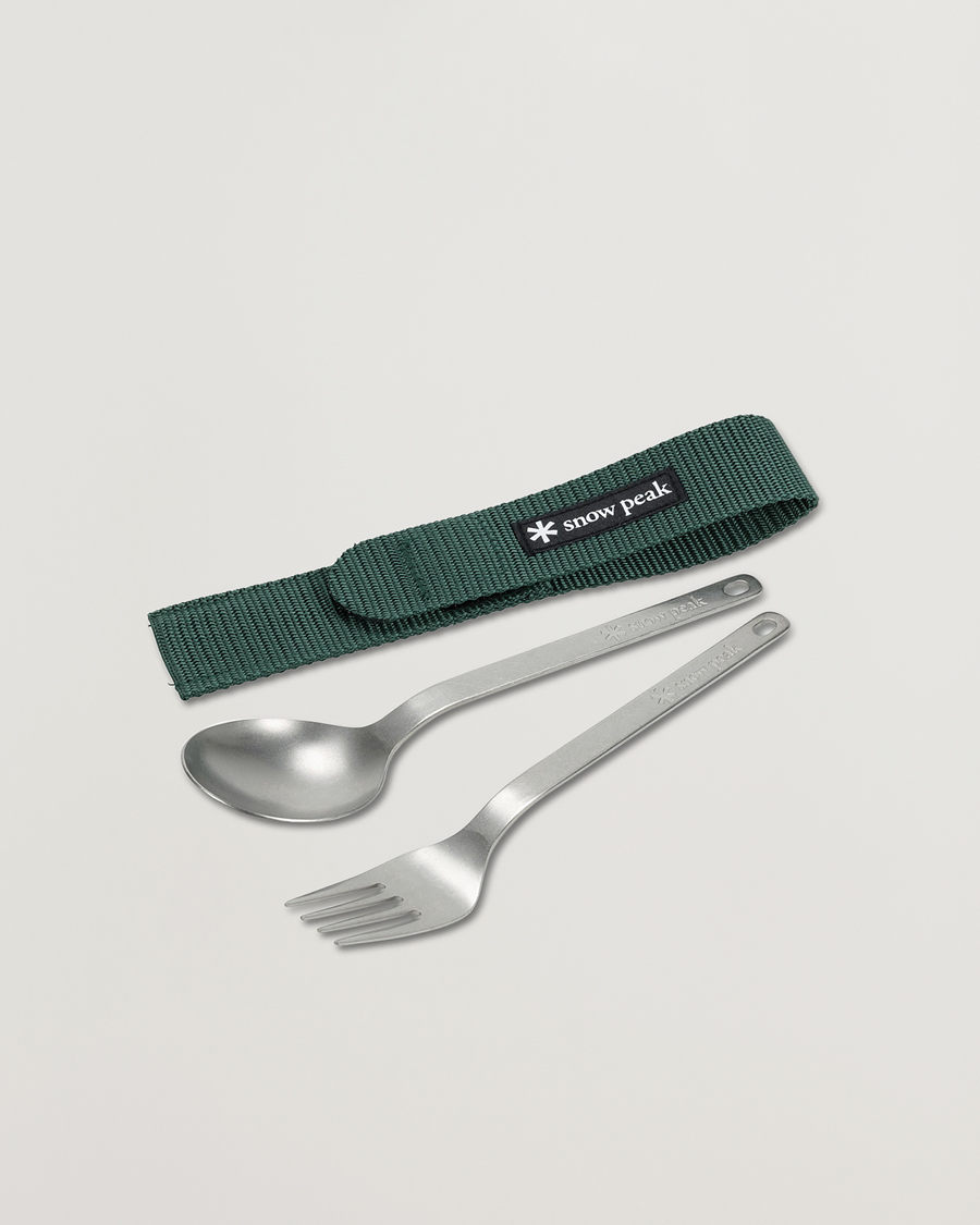 Hombres | Outdoor living | Snow Peak | Fork & Spoon Set Titanium