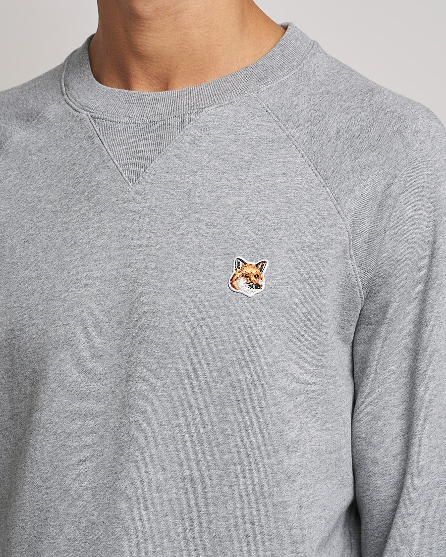 Hombres | Jerséis y prendas de punto | Maison Kitsuné | Fox Head Sweatshirt Grey Melange