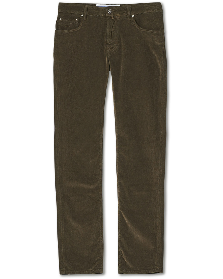 Hombres | Pantalones | Jacob Cohën | 688 Bard 5-Pocket Corduroy Trousers Brown