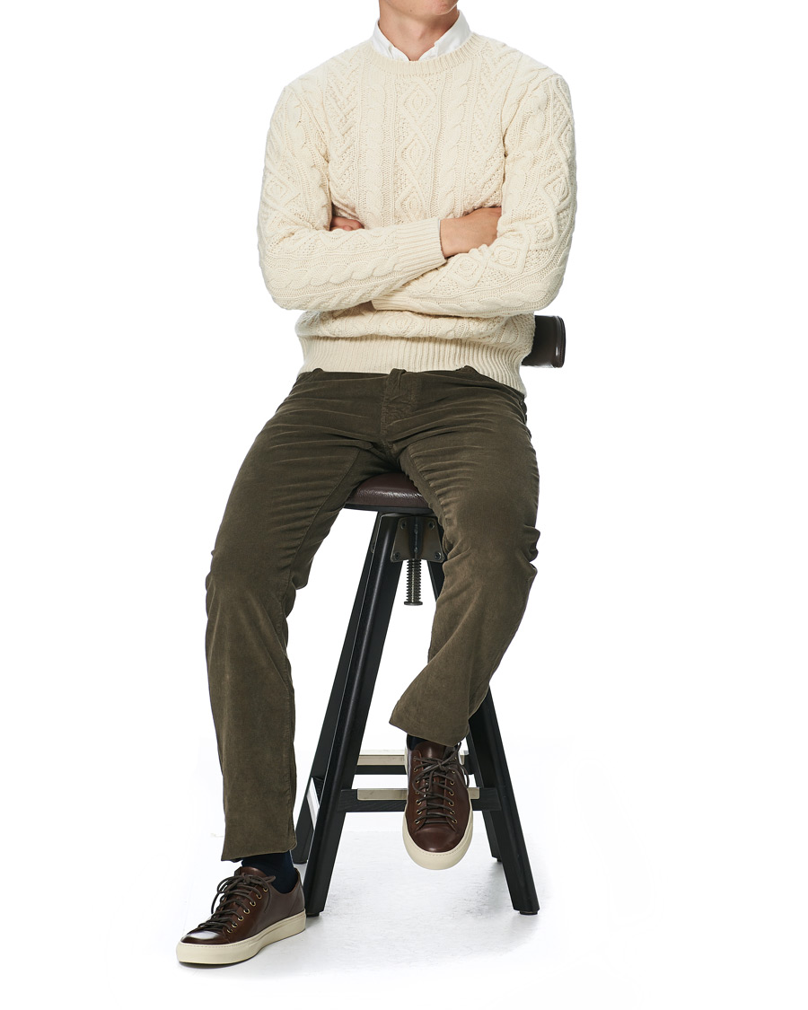 Hombres | Pantalones | Jacob Cohën | 688 Bard 5-Pocket Corduroy Trousers Brown