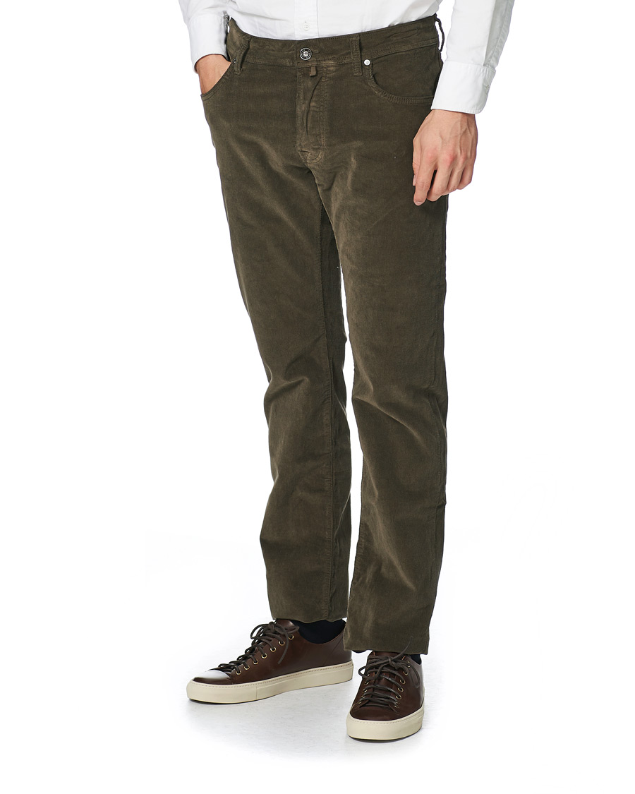 Hombres | Pantalones | Jacob Cohën | 688 Bard 5-Pocket Corduroy Trousers Brown
