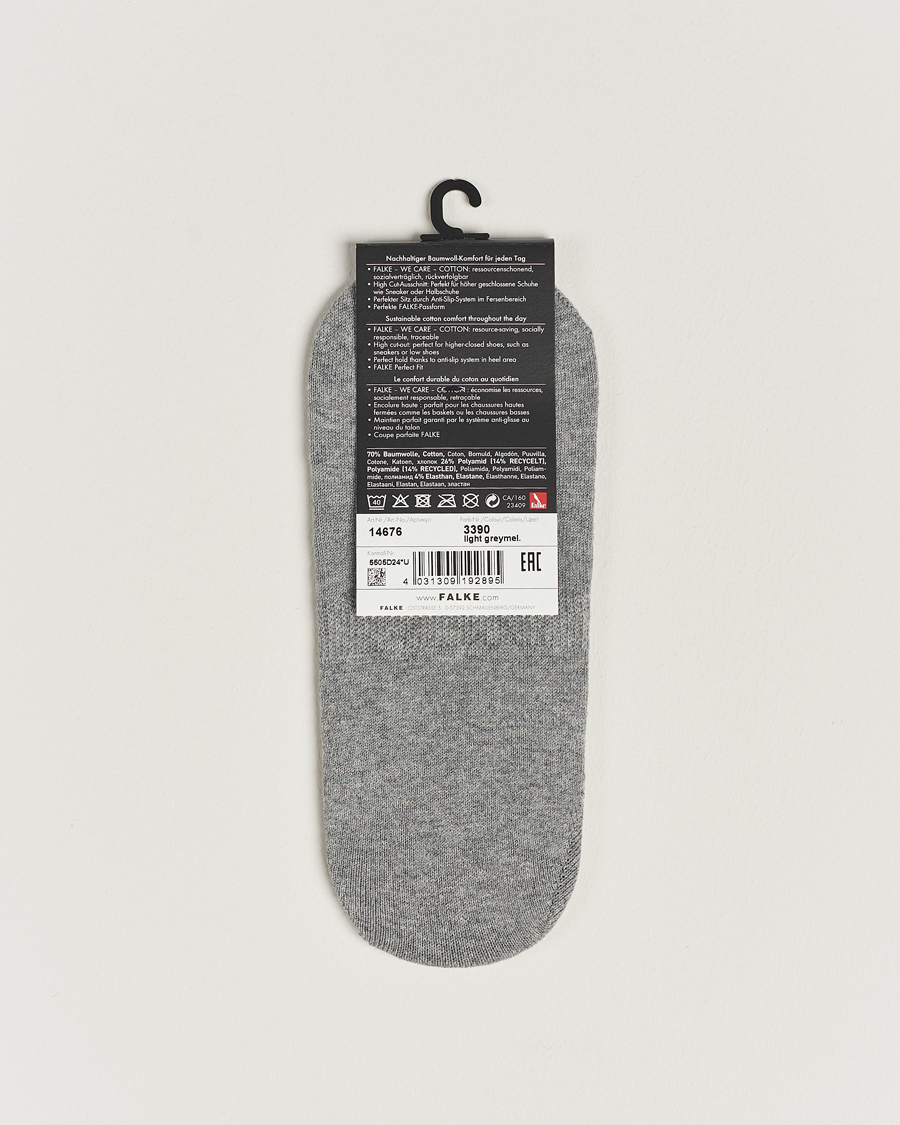 Hombres |  |  | Falke Casual High Cut Sneaker Socks Light Grey Melange