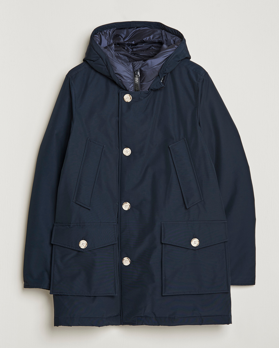 Hombres | Abrigos y chaquetas | Woolrich | Arctic Parka No Fur Melton Blue