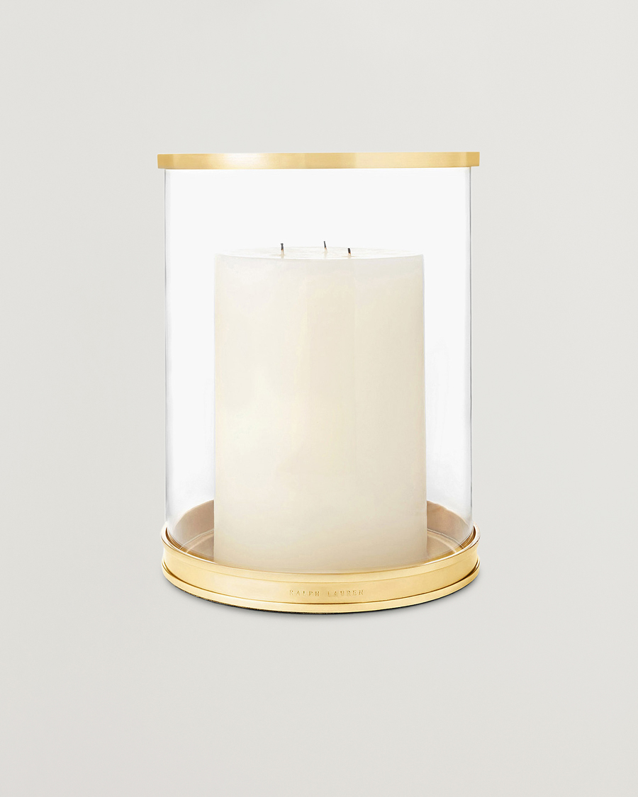 Hombres | Hogar | Ralph Lauren Home | Modern Medium Hurricane Lamp Brass