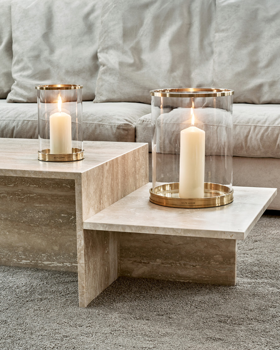 Hombres | Hogar | Ralph Lauren Home | Modern Medium Hurricane Lamp Brass