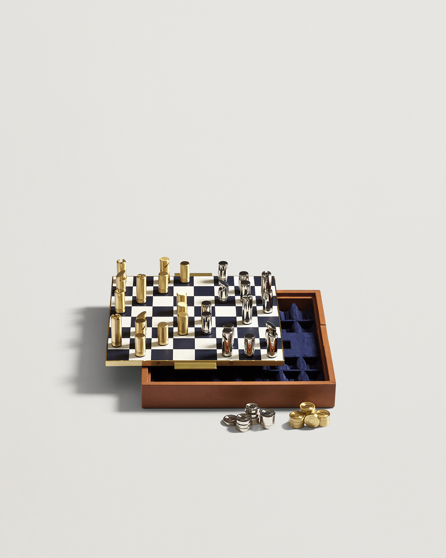 Hombres | Ralph Lauren Home Fowler Chess Set Saddle Multi | Ralph Lauren Home | Fowler Chess Set Saddle Multi