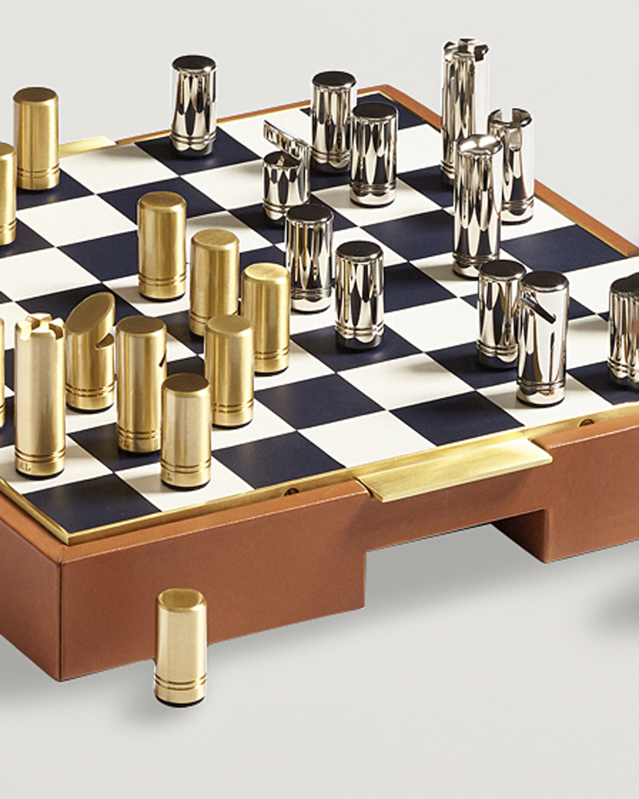 Hombres | Ralph Lauren Home Fowler Chess Set Saddle Multi | Ralph Lauren Home | Fowler Chess Set Saddle Multi