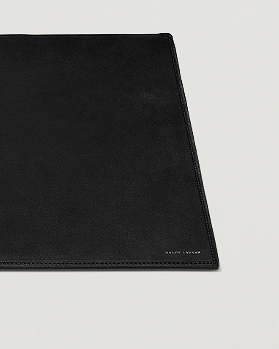 Hombres |  | Ralph Lauren Home | Brennan Small Leather Desk Blotter Black