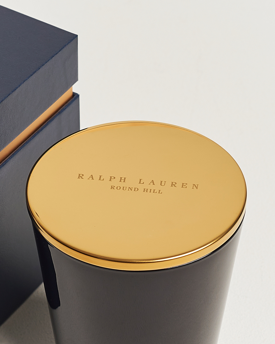 Hombres | Regalos | Ralph Lauren Home | Round Hill Single Wick Candle Navy/Gold