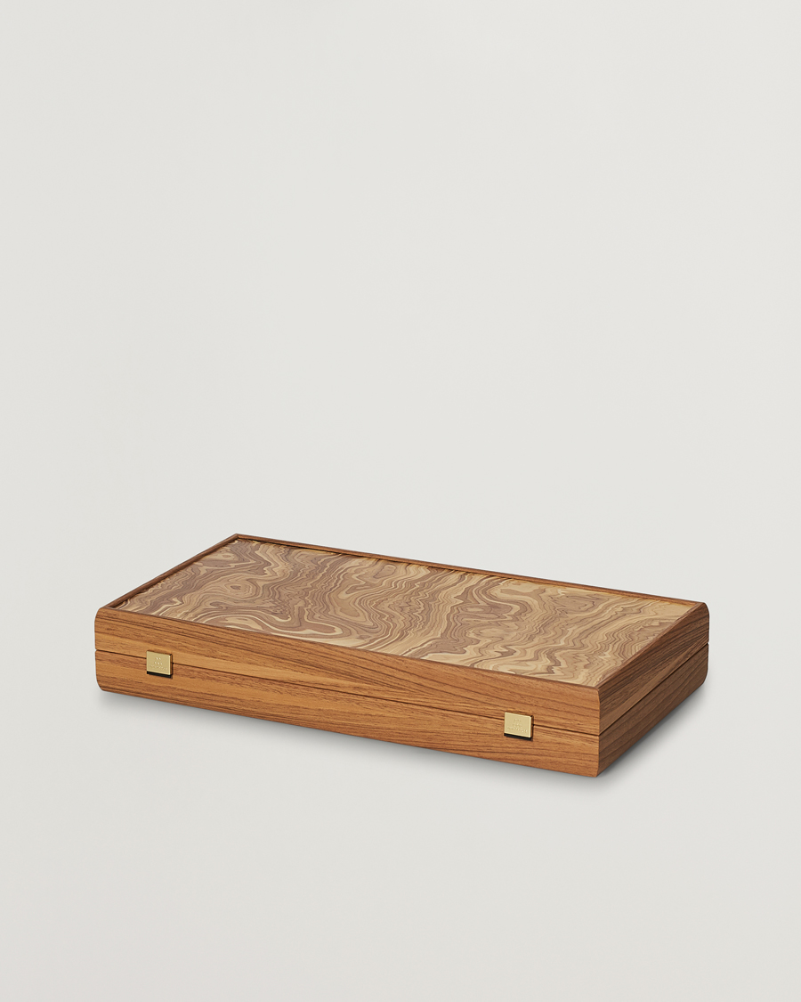 Hombres | Juegos | Manopoulos | Olive Burl Large Backgammon