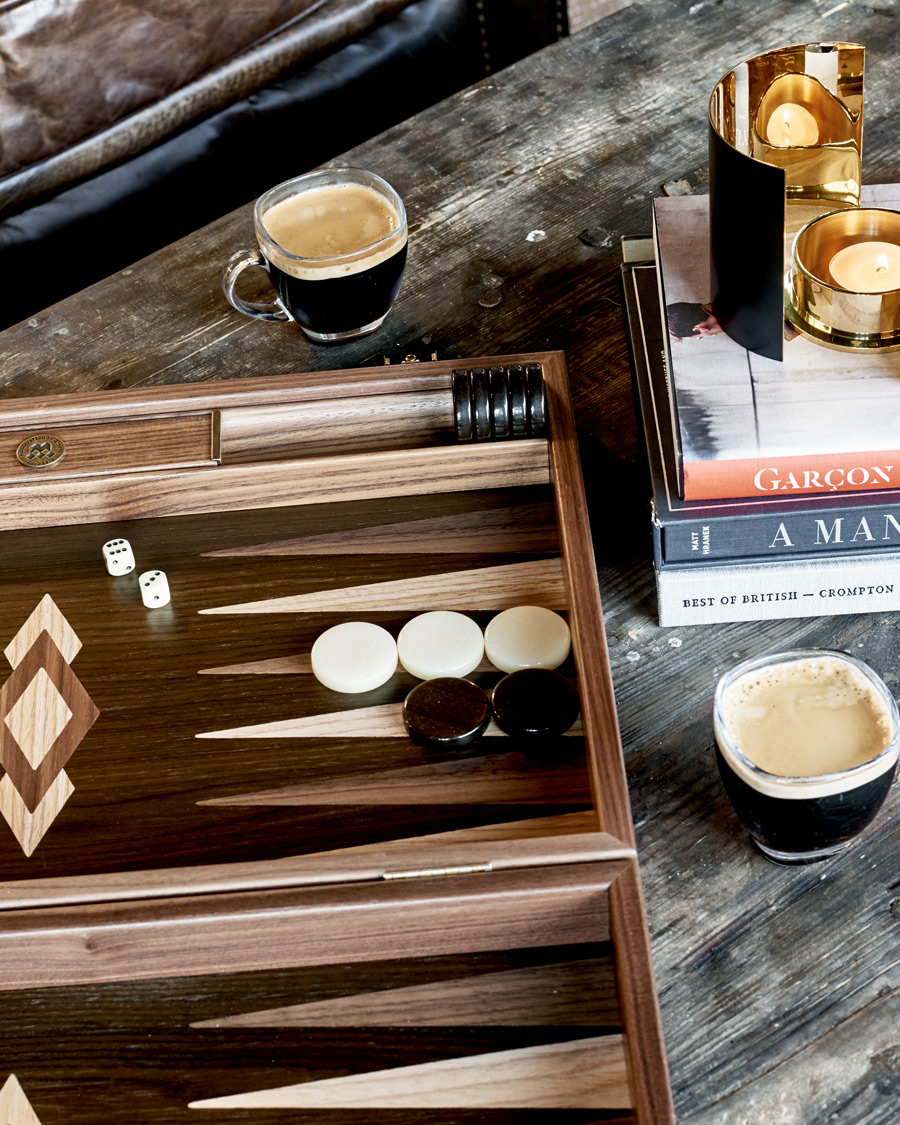 Hombres | Manopoulos Walnut Natural Tree Large Backgammon | Manopoulos | Walnut Natural Tree Large Backgammon