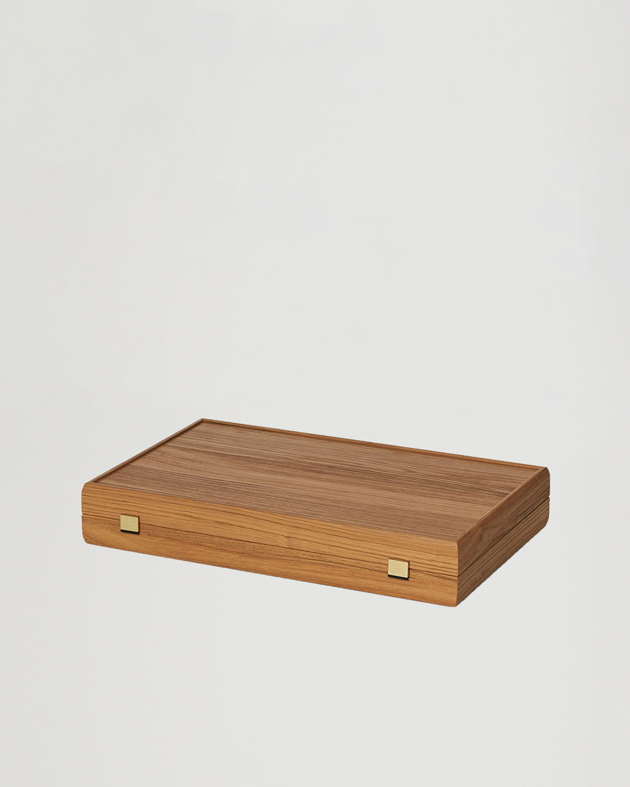 Hombres | Juegos | Manopoulos | Walnut Royal Blue Large Backgammon