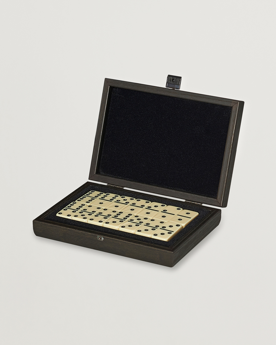 Hombres | Juegos | Manopoulos | Wooden Domino Case Black