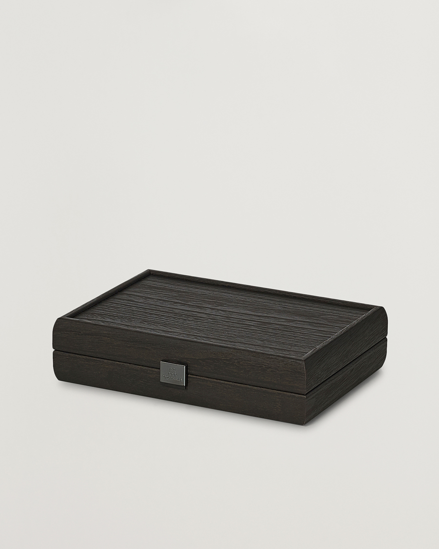 Hombres | Juegos | Manopoulos | Wooden Domino Case Black