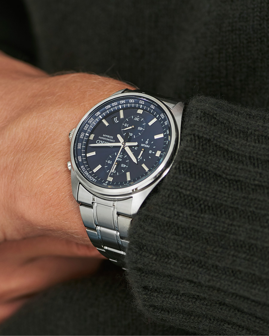 Hombres |  | Seiko | Chronograph 42mm Steel Blue Dial