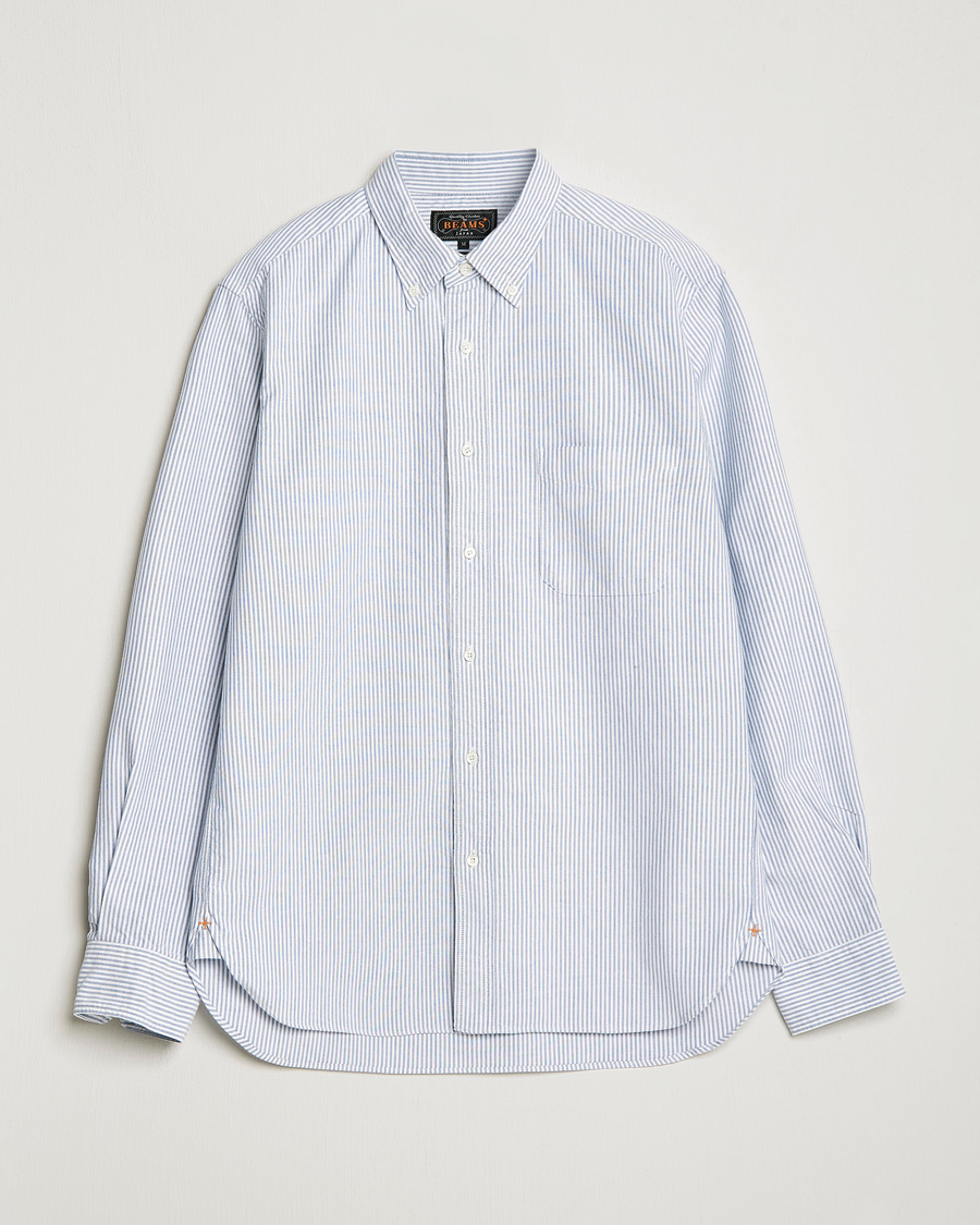 Hombres | Camisas | BEAMS PLUS | Oxford Button Down Shirt Blue Stripe