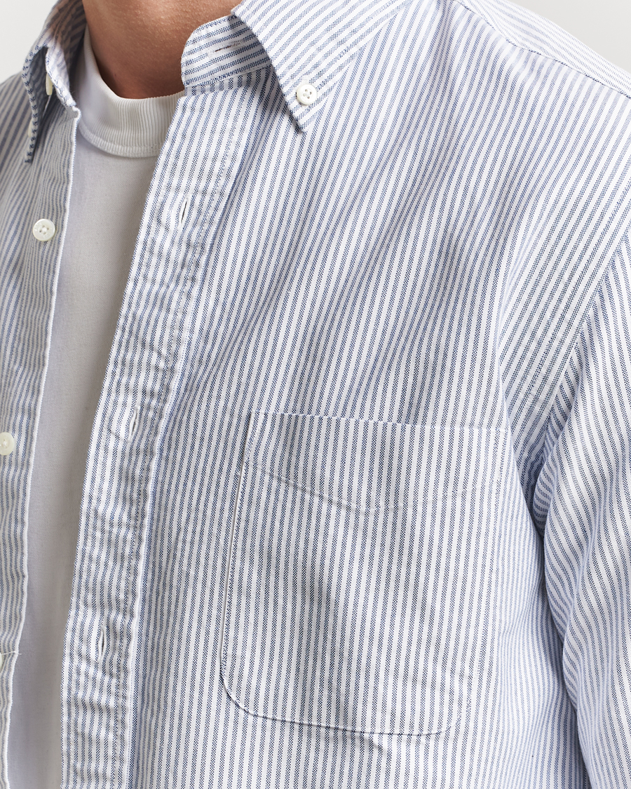 Hombres | Camisas | BEAMS PLUS | Oxford Button Down Shirt Blue Stripe
