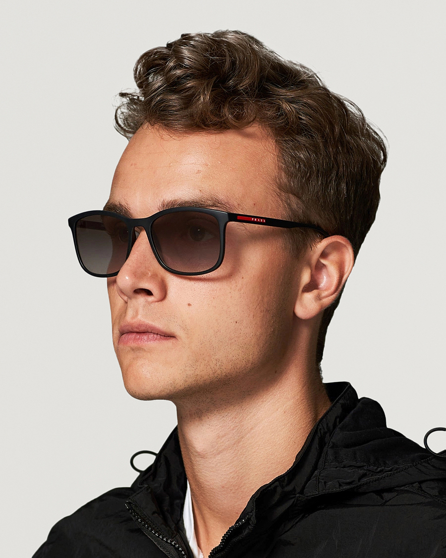 Hombres | Prada | Prada Linea Rossa | 0PS 01TS Sunglasses Black/Gradient