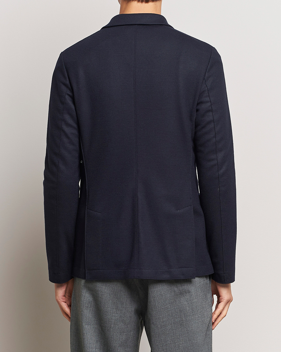 Hombres | Blazers | Harris Wharf London | Two Button Vented Superfine Merino Blazer Navy
