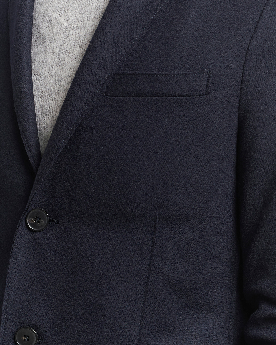 Hombres | Blazers | Harris Wharf London | Two Button Vented Superfine Merino Blazer Navy