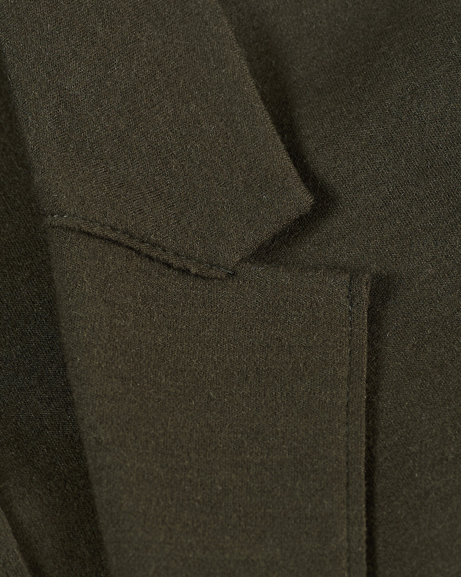 Hombres | Blazers | Harris Wharf London | Two Button Vented Superfine Merino Blazer Moss Green