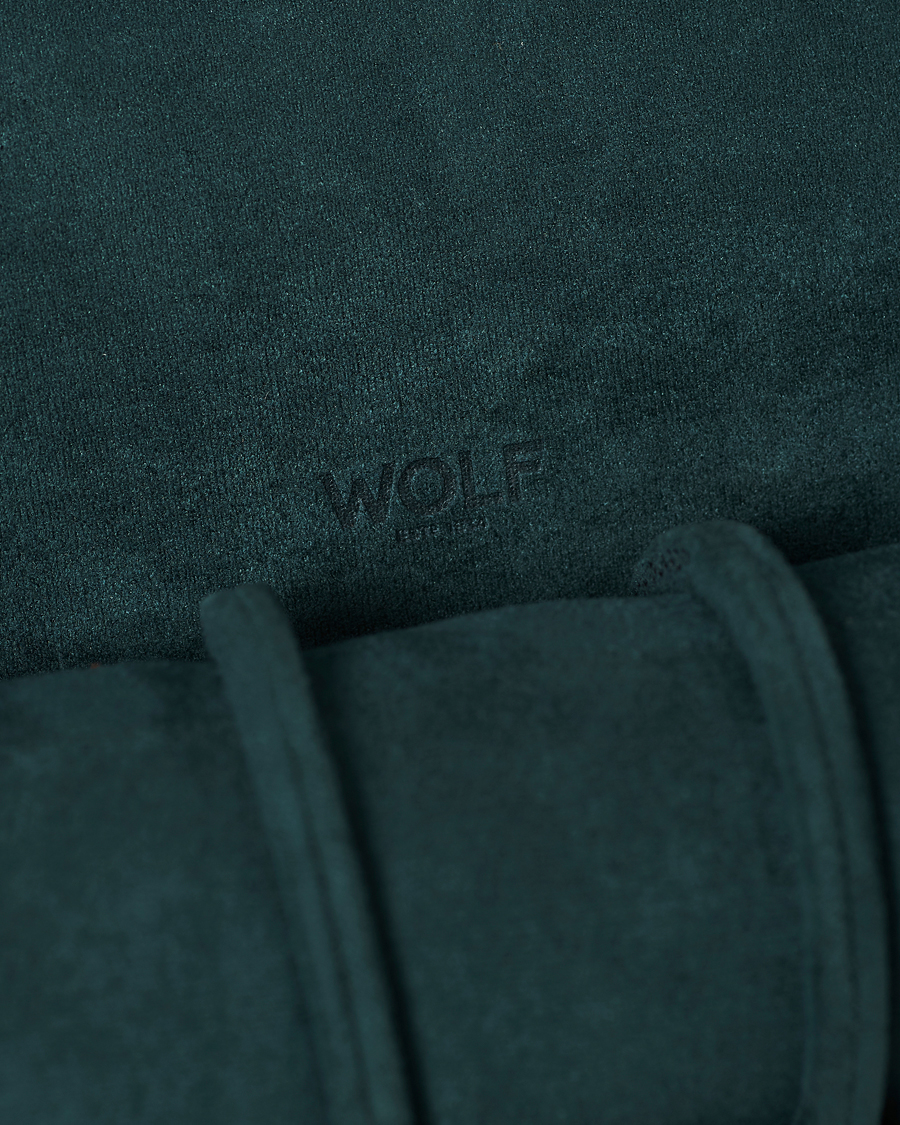 Hombres | Cajas para relojes y joyas | WOLF | British Racing Green Triple Watch Roll