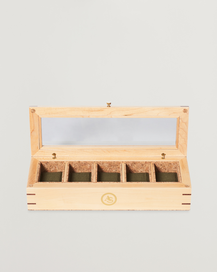 Hombres | WOLF Analog/Shift Flatiron ll 5 Piece Watch Box | WOLF | Analog/Shift Flatiron ll 5 Piece Watch Box