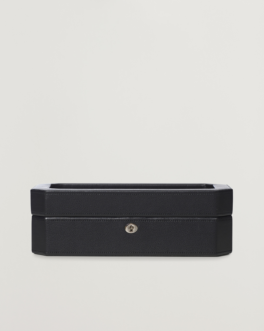 Hombres | Cajas para relojes y joyas | WOLF | Windsor 5 Piece Watch Box Black/Grey