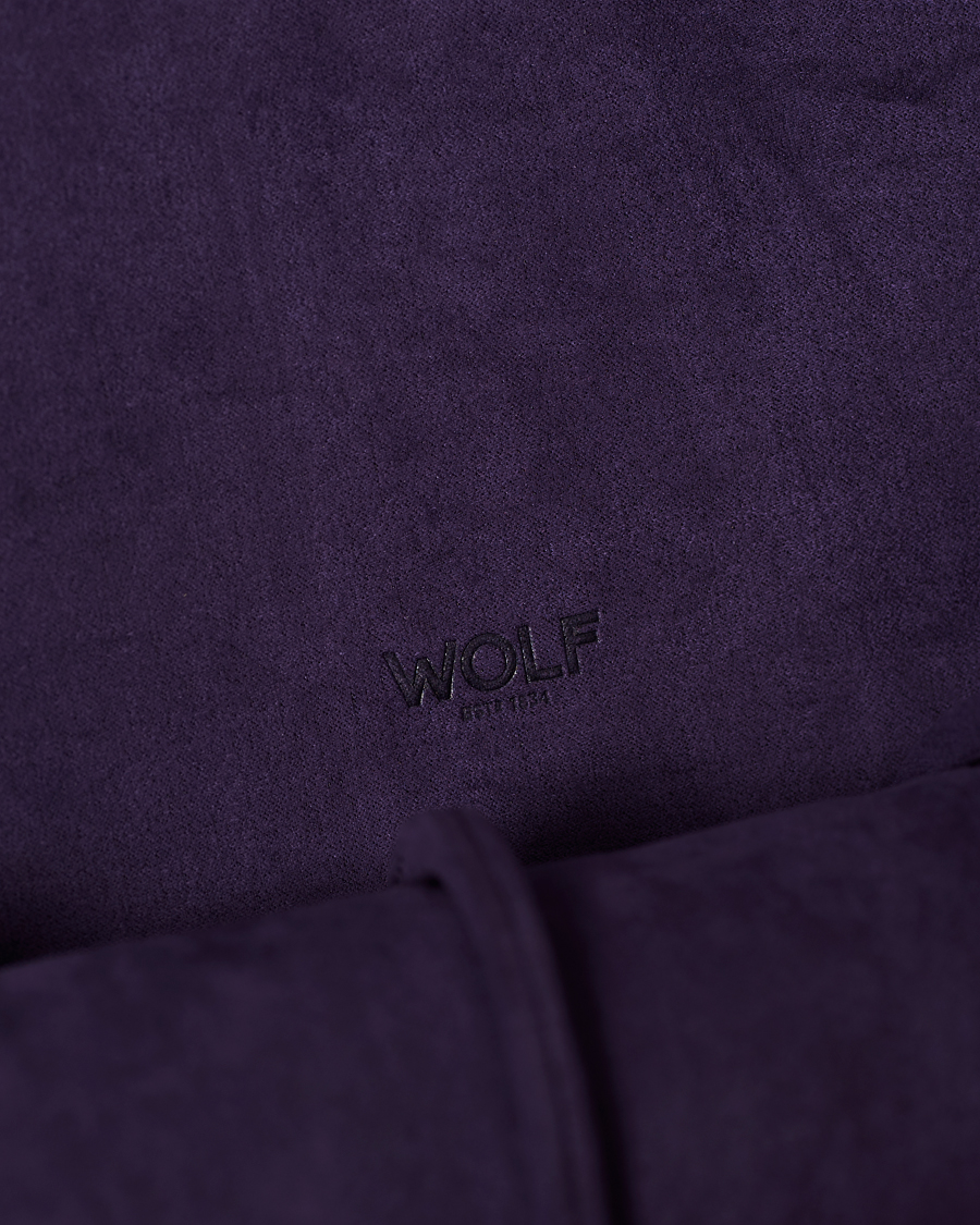 Hombres | Cajas para relojes y joyas | WOLF | Blake Triple Watch Roll Black/Purple