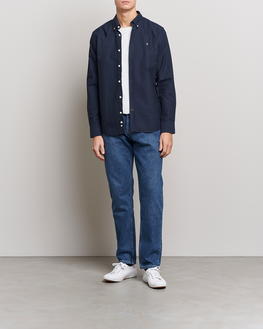 Hombres | Camisas | Morris | Douglas Oxford Shirt Navy