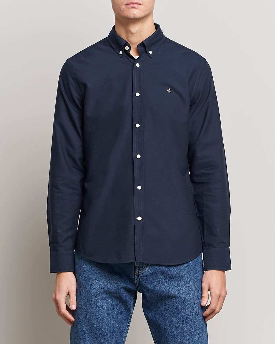 Hombres | Camisas | Morris | Douglas Oxford Shirt Navy
