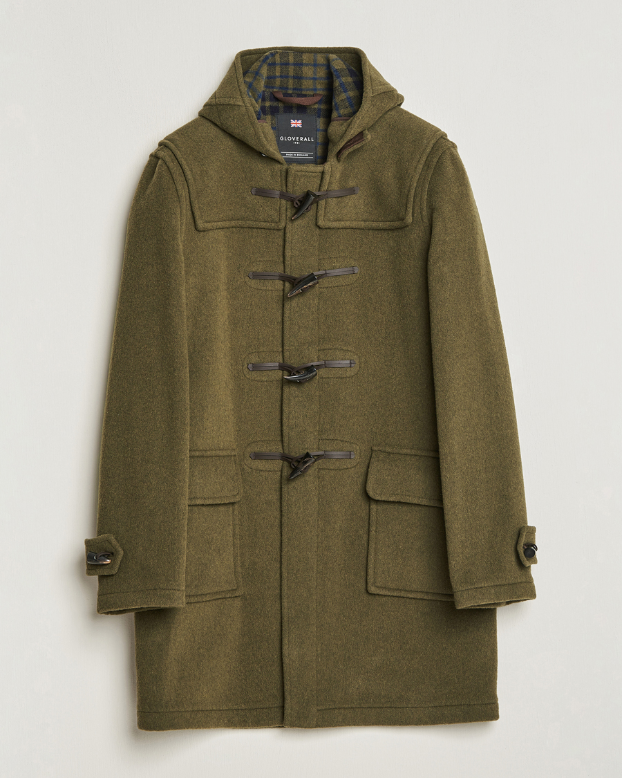 Hombres | Abrigos y chaquetas | Gloverall | Morris Duffle Coat Loden Green/Check