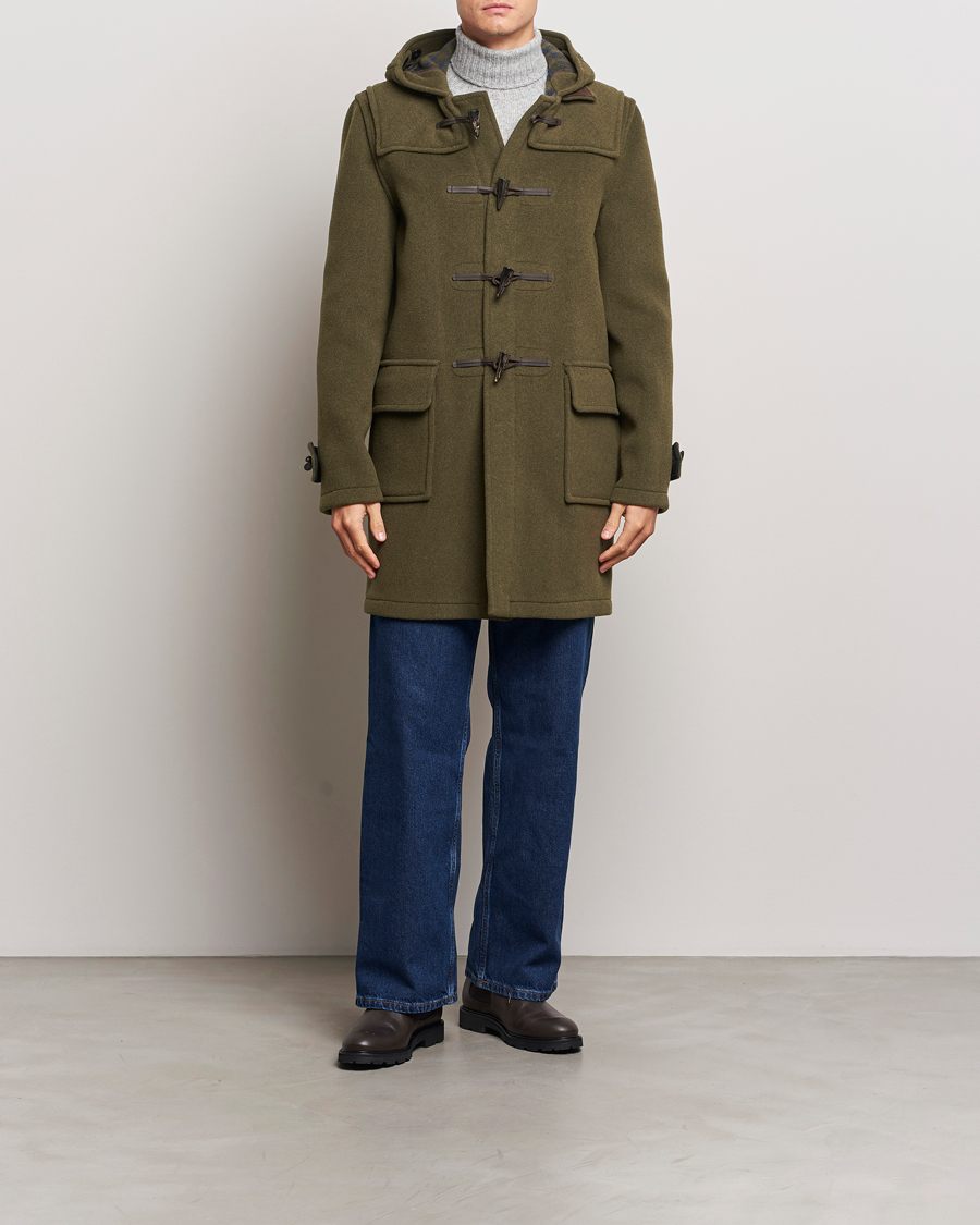 Hombres | Abrigos y chaquetas | Gloverall | Morris Duffle Coat Loden Green/Check