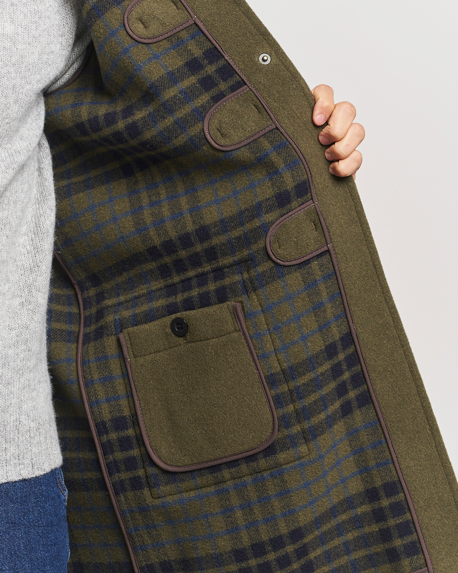 Hombres | Abrigos y chaquetas | Gloverall | Morris Duffle Coat Loden Green/Check