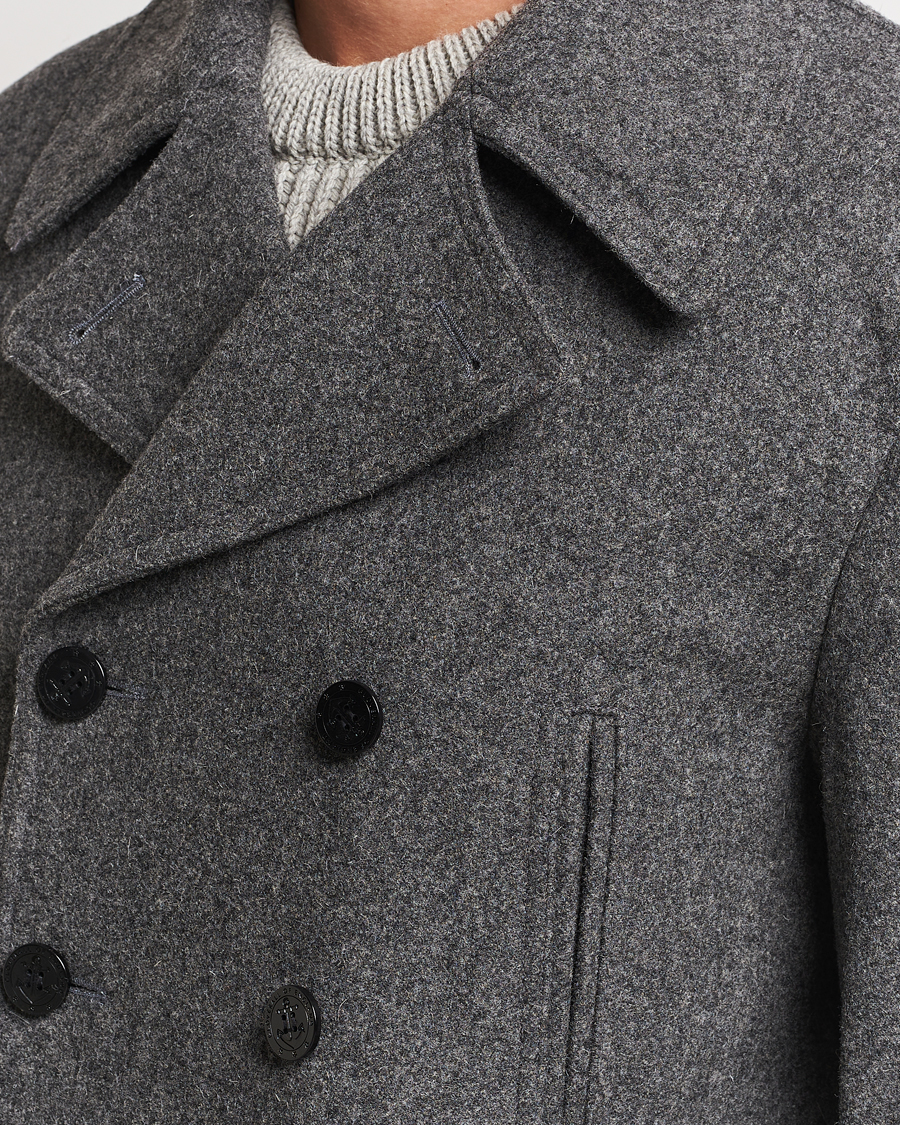 Hombres | Abrigos y chaquetas | Gloverall | Churchill Reefer Peacoat Grey
