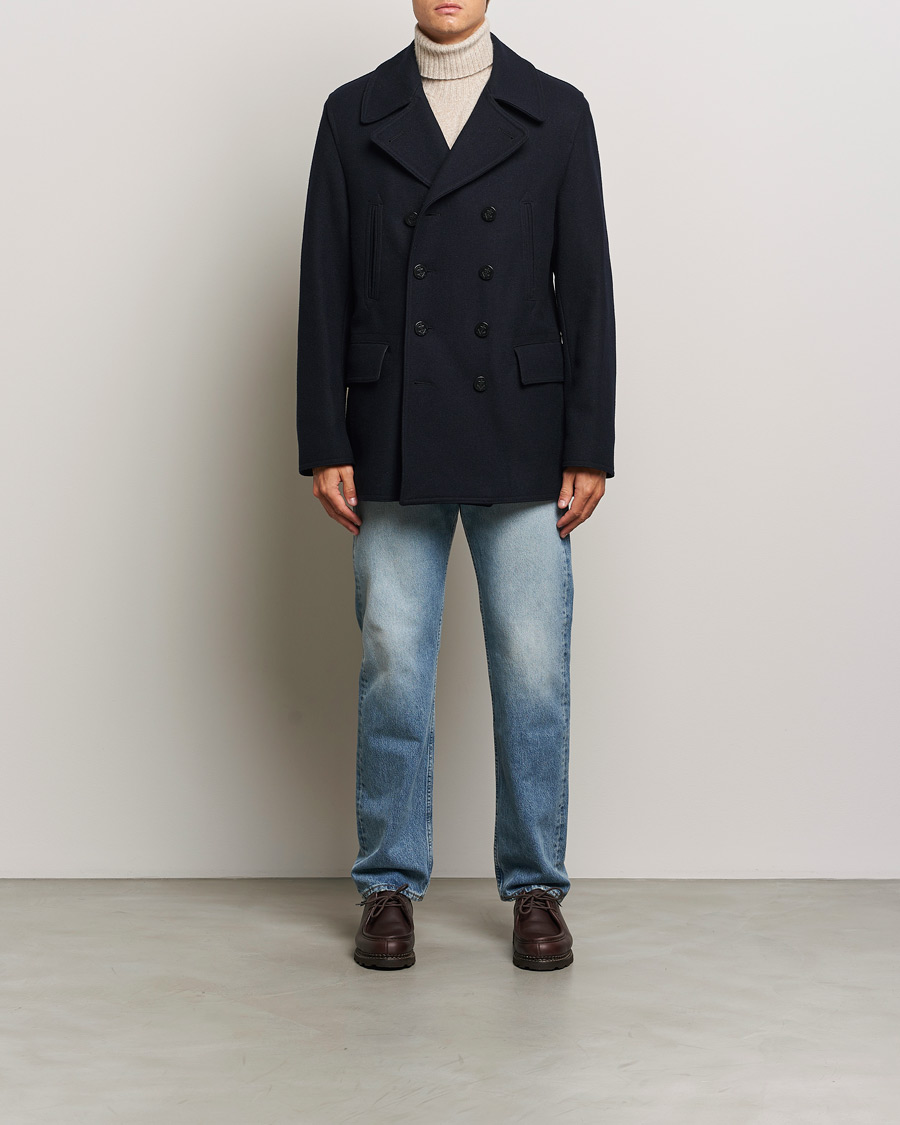 Hombres | Abrigos y chaquetas | Gloverall | Churchill Reefer Peacoat Navy