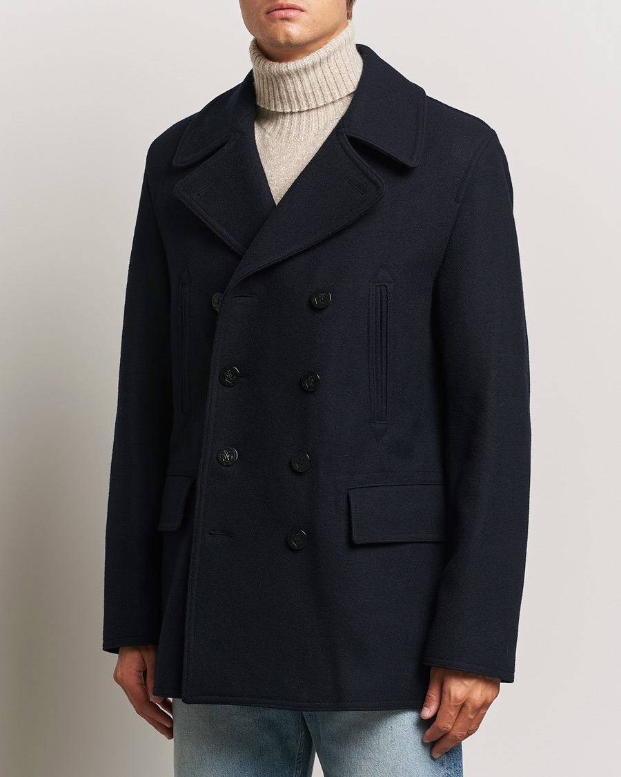 Hombres | Abrigos y chaquetas | Gloverall | Churchill Reefer Peacoat Navy
