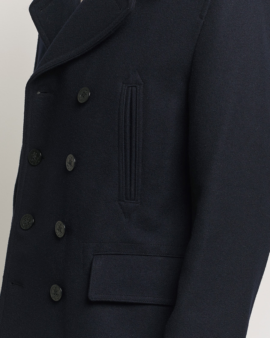 Hombres | Abrigos y chaquetas | Gloverall | Churchill Reefer Peacoat Navy