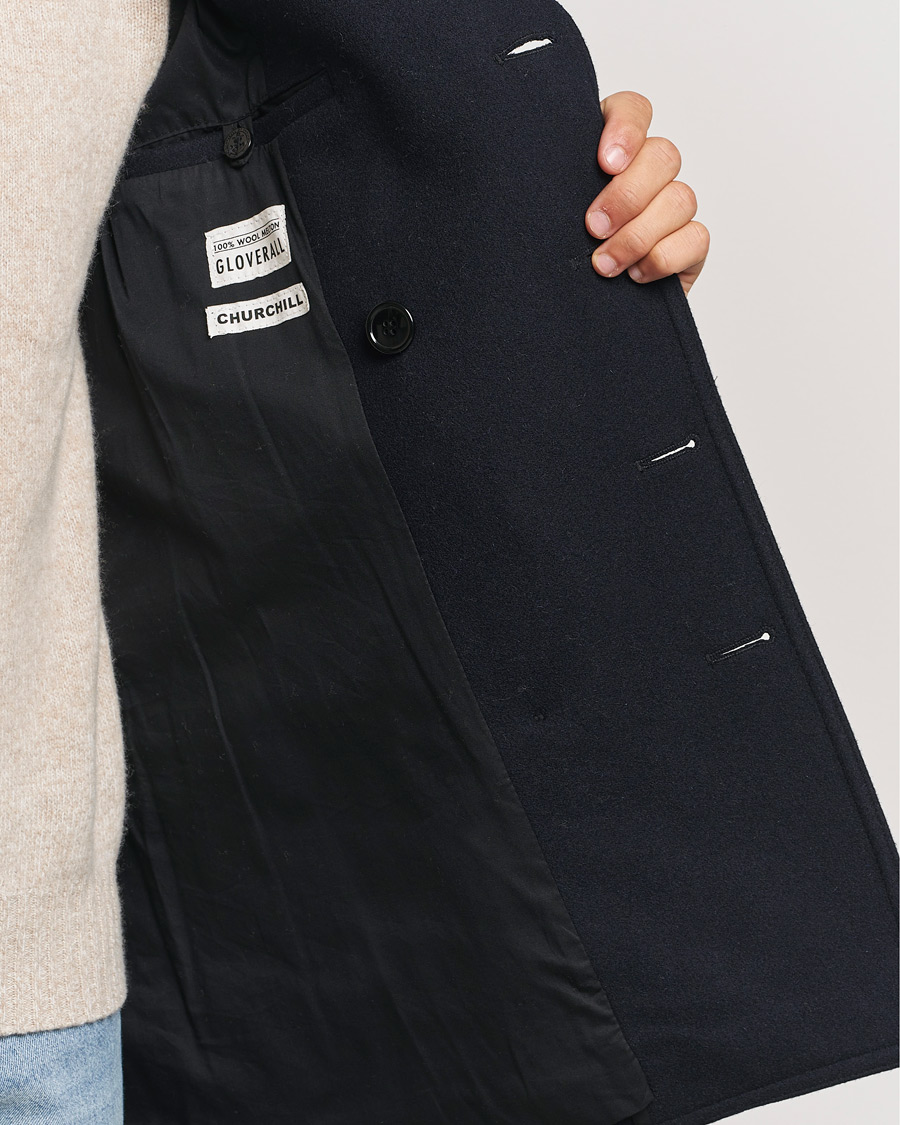 Hombres | Abrigos y chaquetas | Gloverall | Churchill Reefer Peacoat Navy