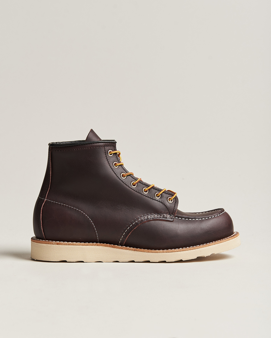 Hombres | Red Wing Shoes Moc Toe Boot Black Cherry Excalibur Leather | Red Wing Shoes | Moc Toe Boot Black Cherry Excalibur Leather