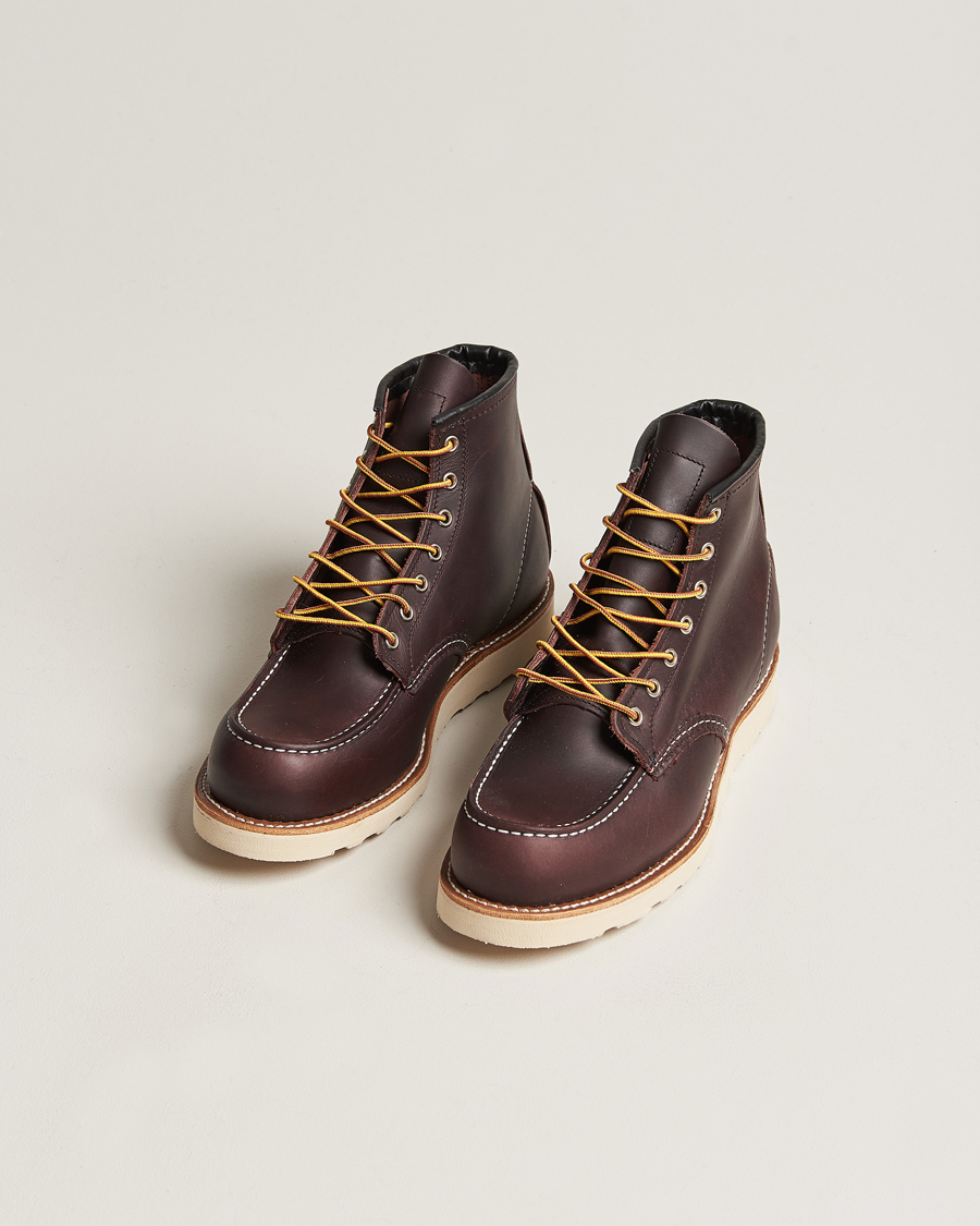 Hombres | Botas de invierno | Red Wing Shoes | Moc Toe Boot Black Cherry Excalibur Leather