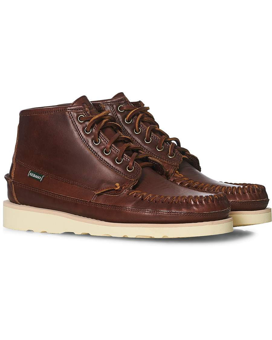 Hombres | Sebago Campsides Seneca Mid Leather Boot Brown | Sebago | Campsides Seneca Mid Leather Boot Brown