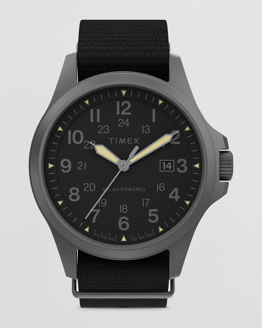 Hombres | Timex Field Post Solar Watch 41mm Black Dial | Timex | Field Post Solar Watch 41mm Black Dial
