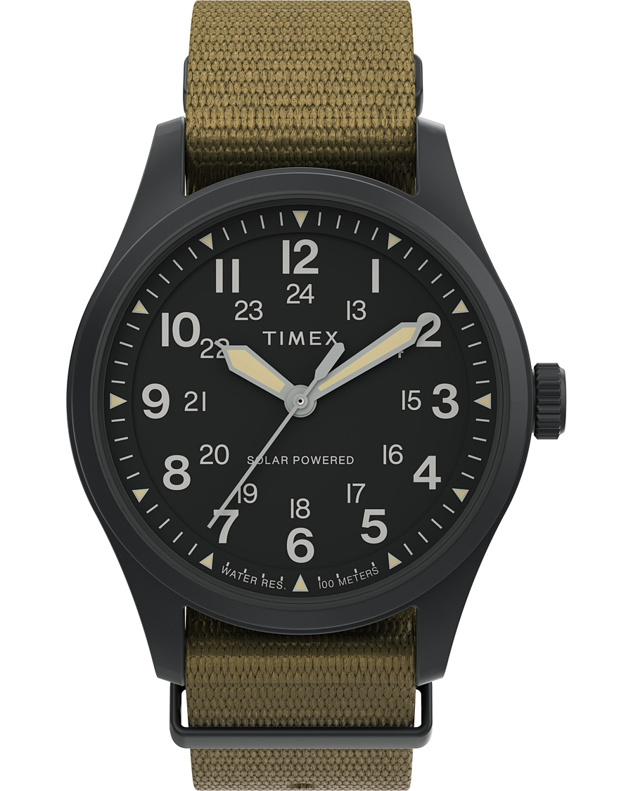 Hombres | Timex Field Post Solar Watch 36mm Green/Black | Timex | Field Post Solar Watch 36mm Green/Black