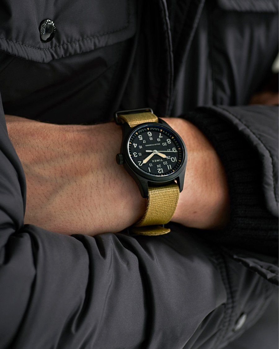 Hombres | Timex Field Post Solar Watch 36mm Green/Black | Timex | Field Post Solar Watch 36mm Green/Black